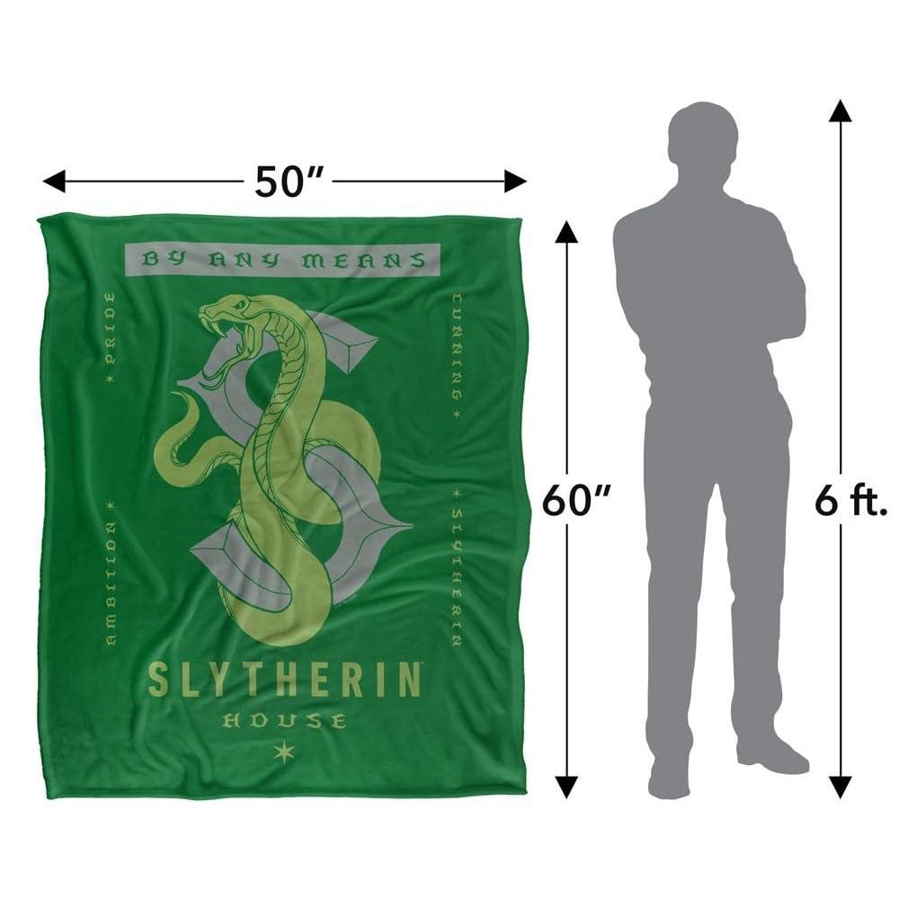 Harry Potter By Any Means Slytherin Blanket