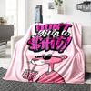 1pc Pink Panther Themed Printed Soft and Comfortable Home Blanket, Small Throw Blanket, Nap Blanket, Suitable As a Gift L049