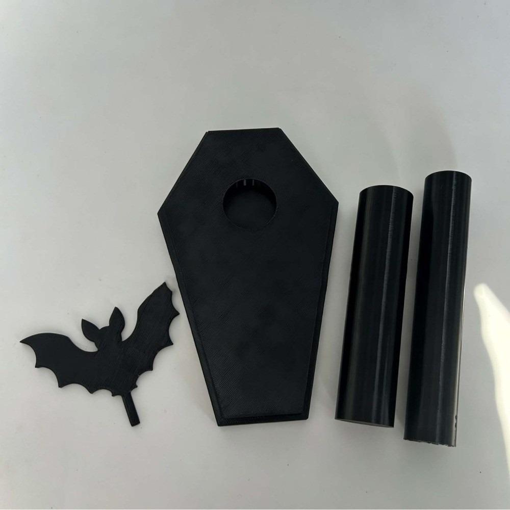 Countertop Halloween Towel Holder Vertical Bat Tissue Stand Gothic Roll Dispenser Caterers