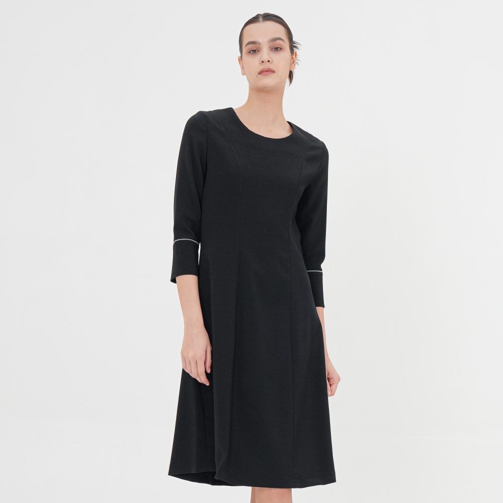 Acud Chain Detail Slim Dress_Black