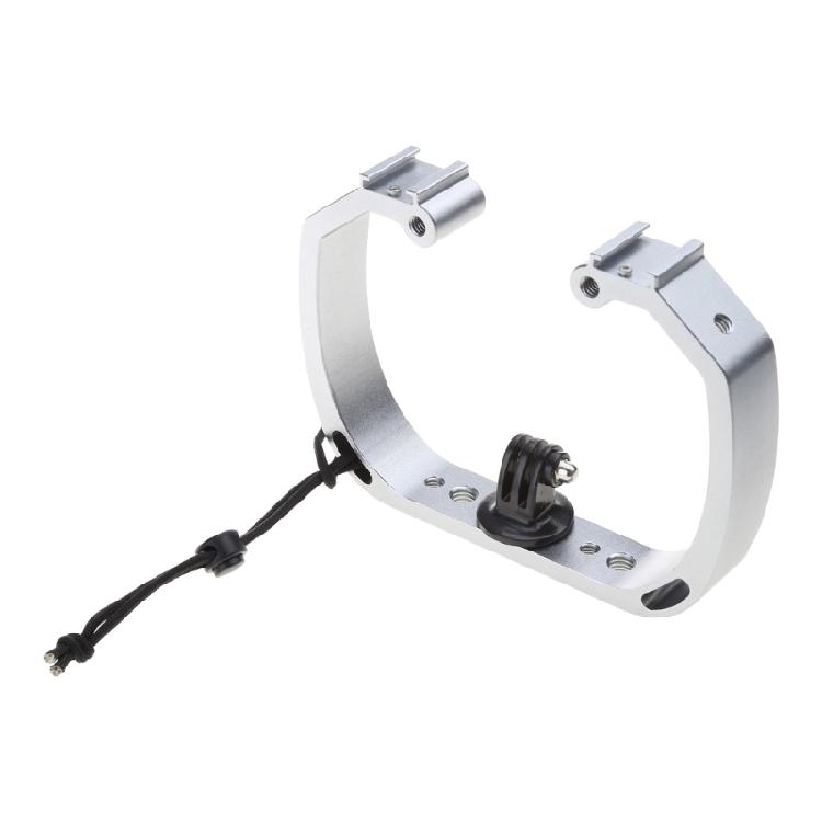 

Diving Underwater Aluminum Selfie Monopod Mount Double-Arm Tray Handheld 1