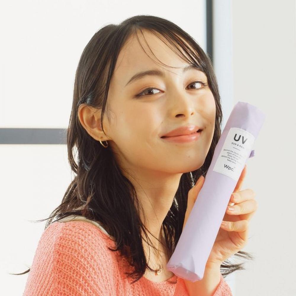 Wpc Umbrella Air Solid 114g Lightweight Mini 3 Fold Umbrella Al03 001 002 beige