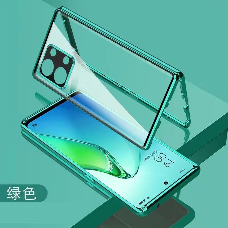 360 Full Case For OnePlus Nord 3 5G Double Sided Magnetic Adsorption Tempering Glass Protection Cover For One Plus Nord3 ACE 2V