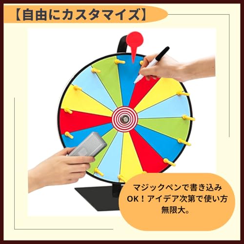 Ideamall Roulette Tischplatte Party Lotterie Rouletterad Drehend Ausstellungsfest Event