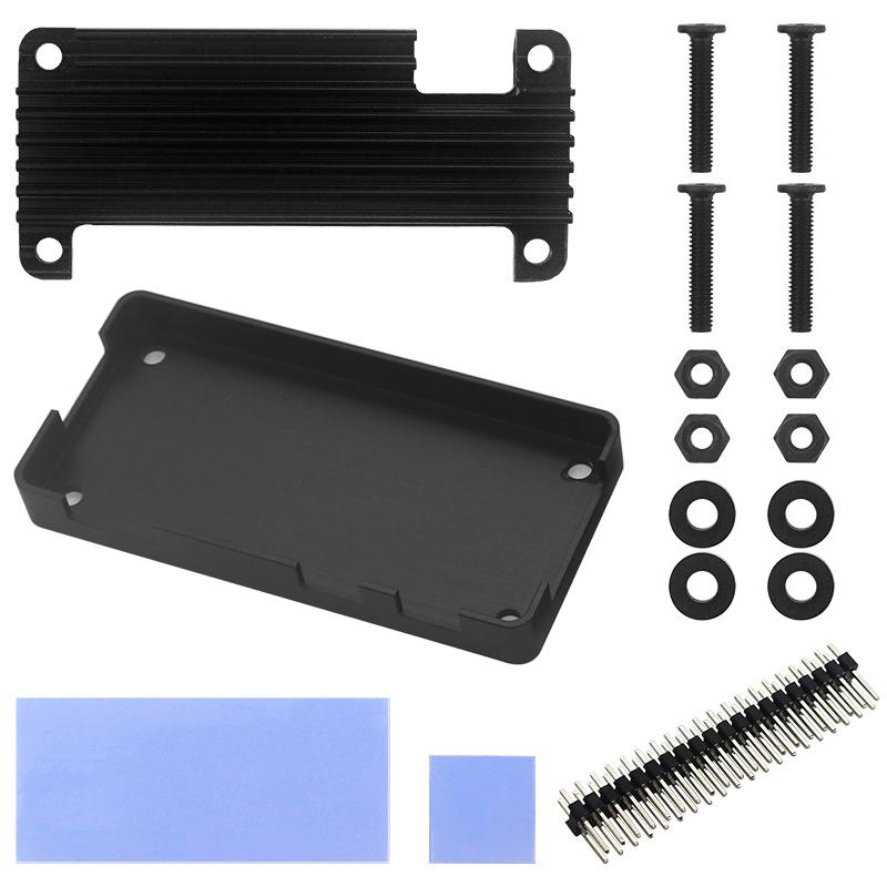 Aluminum Alloy Heat Sink Housings Shell for Raspberry Pi Zero/Zero W/Zero 2W Lightweight Aluminum Alloy Case