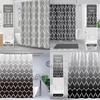 Simplistic Waterproof Shower Curtain Made Of Thick Polyester Cloth For Bathroom Decor And Hygiene