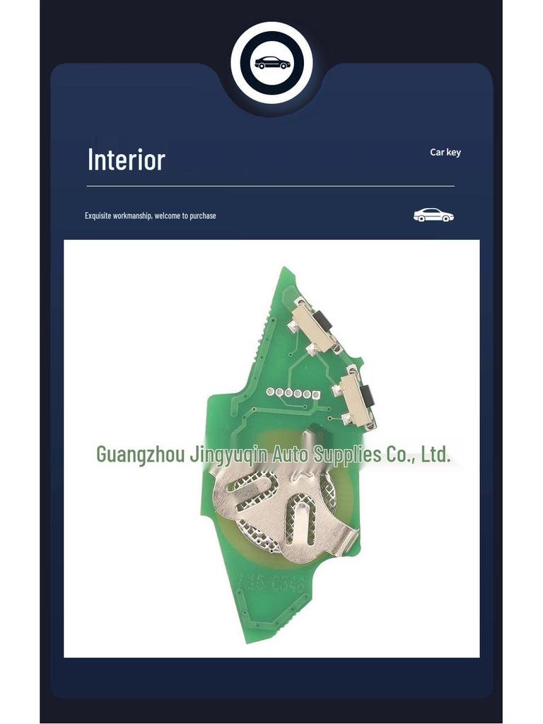 Compatible Remote Car Key for 2-Button Citroen/Peugeot/Fiat (433MHz ID33-7934)