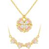 [Puliyunxiang] 2-way Four-leaf Clover Necklace “multiple Designs, Multiple Colors, Night Light Co...