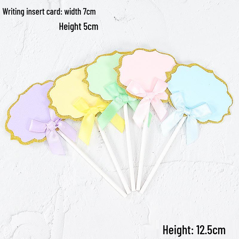 Happy Birthday Rainbow Cake Topper with Writable Greeting Card