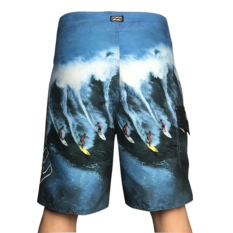 2023 Men's Summer Surf Print Quick-Dry Loose Beach Shorts