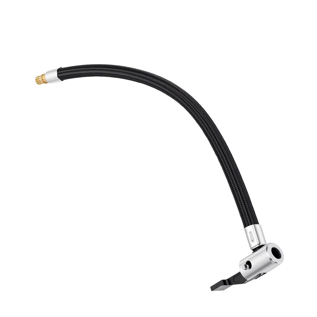 Tire Inflator Extension Tube 30cm Length Self Locking Air Nozzle Air Tire Inflator Pump Hose with M6 M8 Adapter