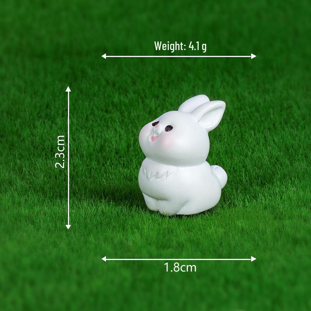 Creative Cute Rabbit and Fox Miniature Ornaments for Garden and Desktop Decor