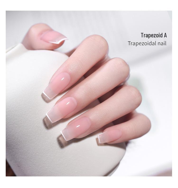 Ultra-Thin Seamless False Nails: Full & Half Cover No-Buff Nail Art Patches for Salons