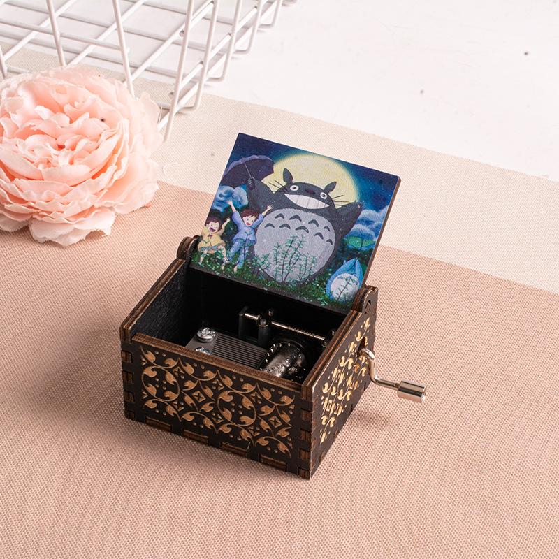 Dřevěná hudební skříňka Totoro Miyazaki – Valentýnský/Narozeninový dárek pro ni