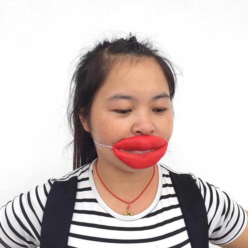 

2pcs Sausage Mouth Funny Cartoon red Lips Latex red Lips Funny Toys Halloween Party Supplies Halloween Big Red Lips Toys Funny Cartoon Latex Red Lips