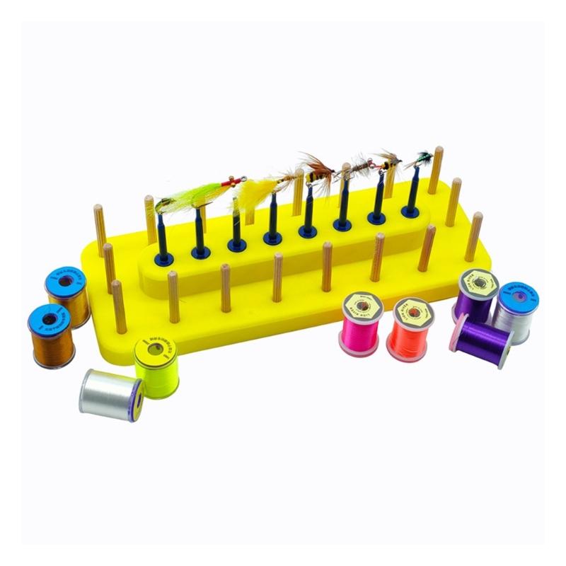 10x3.7inch Spool Station Thread Spool Display Stand Storage Rack Lure Showing Stand Fishing Fly Tying Thread Spool Stand