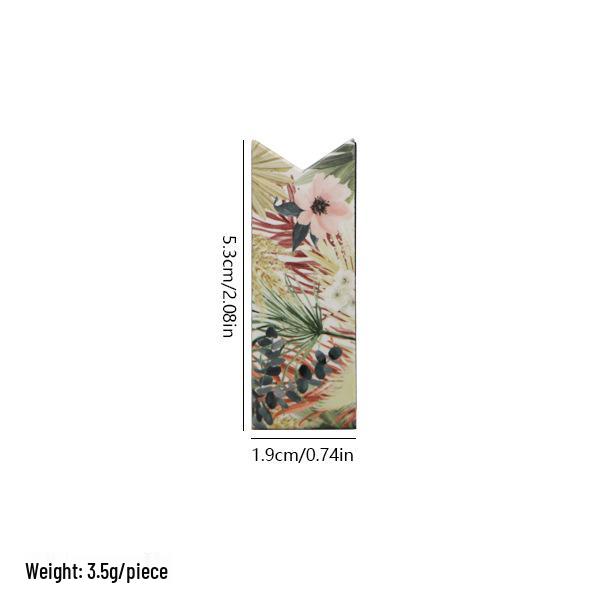 Retro Floral Magnetic Bookmark Clip - Artistic and Creative Reading Accessory