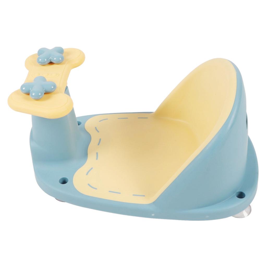 Baby Bath Seating Anti Slip PP Portable Infant Shower Chair with Secure Suction Cups for Washroom Bathroom