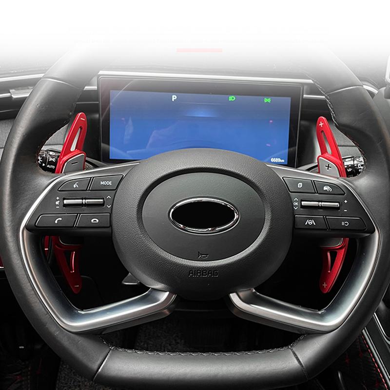 Fit For Hyundai Tucson NX4    Car Accessories Aluminum Alloy Steering Wheel DSG Paddle Shifters Extension