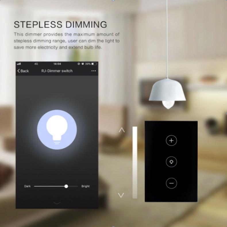 Graffiti Smart Touch Dimmer Switch with WiFi & App Control for EU/US