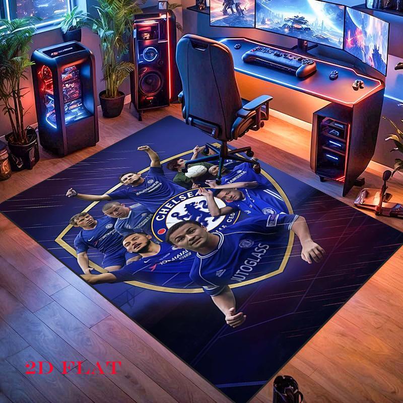 Chelsea FC poster Carpet Rug for Living Room Bedroom Home Sofa Decoration,Kids play Nonslip Floor Mat
