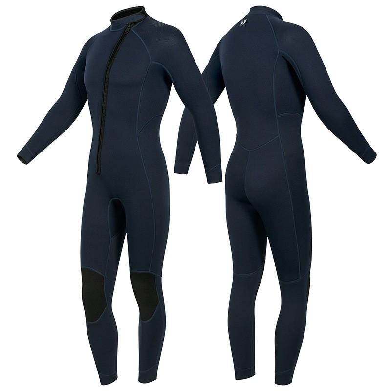 Mens 3mm Full Body Wetsuit Long Sleeve Thermal Dive Suit Surfing Snorkeling Swimming UV Protection