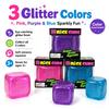 NeeDoh Nice Cube Glitter Squishy Toy, Super Solid Sparkly Sensory Fidget Cube for Stress Relief, Anti-Anxiety Soft Squeeze Toy for Kids & Adults