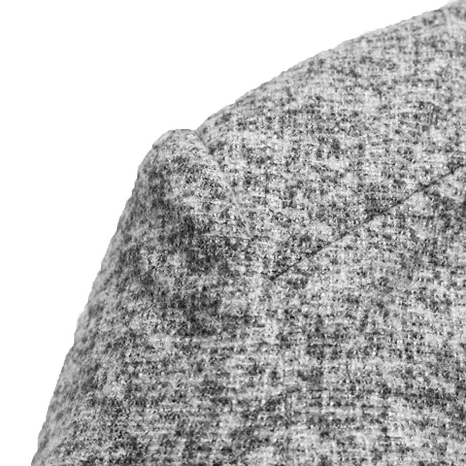 Мужской осенне-зимний однобортный костюм на пуговицах большого размера с длинным рукавом — фото 10