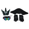 Motocross Helmet Motocross Dirt Bike Off Road Motorbike Helmet Set Full Face MTB Helmet with Goggles Gloves Face Cover