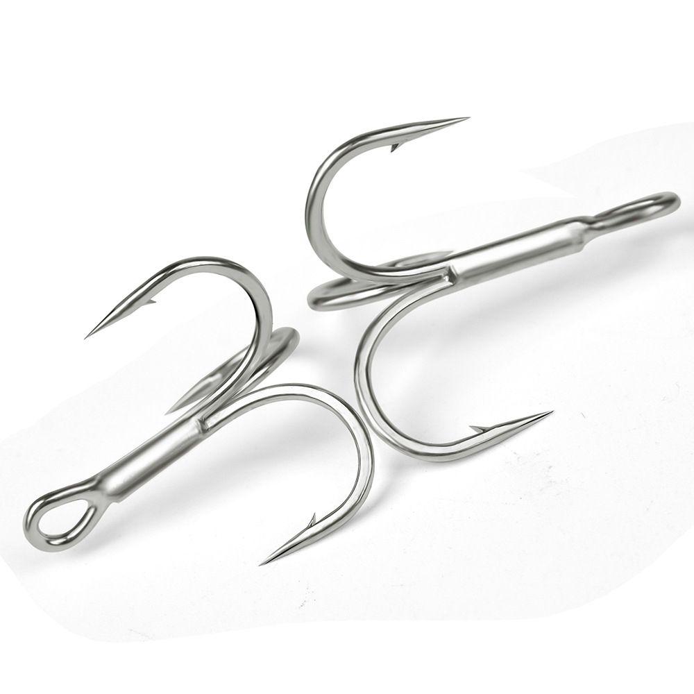 

10PCS/Set Sports Lure Sharpened Treble Jig High Carbon Steel Fishing Tackle Fishhooks