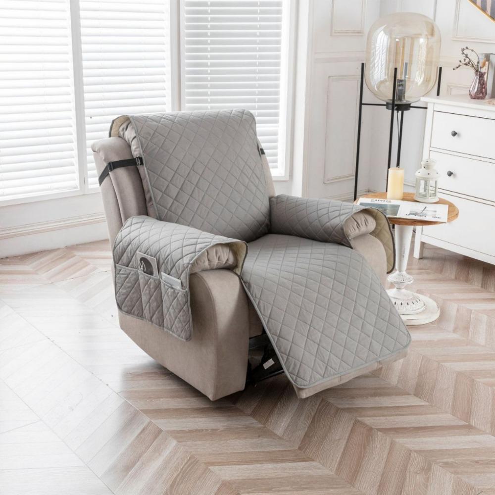 Waterproof Sofa Cushion Cover Small Check Pattern Pet Proof Soft Comfortable Home Furniture Protector
