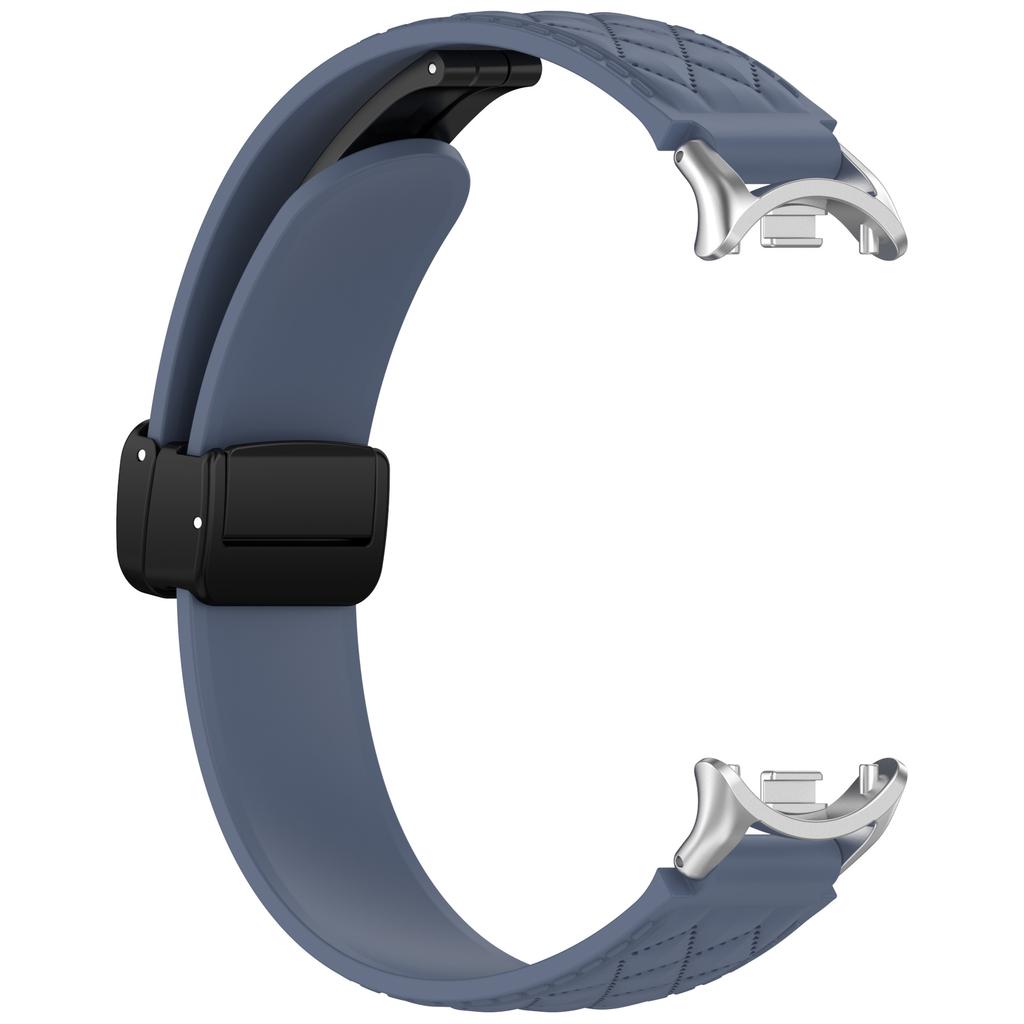 Magnetisches Silikonband für Miband 10/9/8 Sportarmband für Xiaomi Smart Band 8/9/10 NFC Smartwatch Ersatz Damen Schnallenarmband