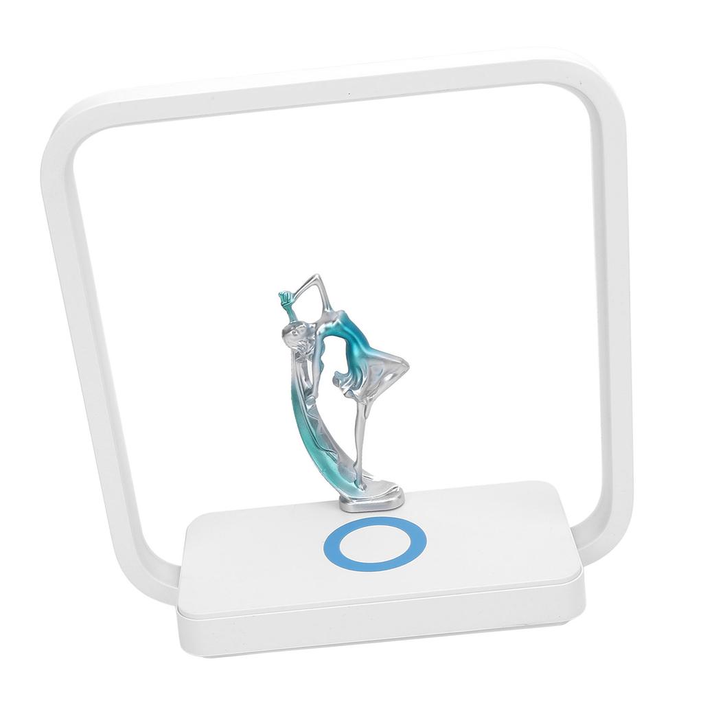 LED-Schreibtischlampe mit kabelloser Ladefunktion Tanzendes Mädchen Berührungsempfindlich Dimmbar 3 Farben Nachttischlampe für
