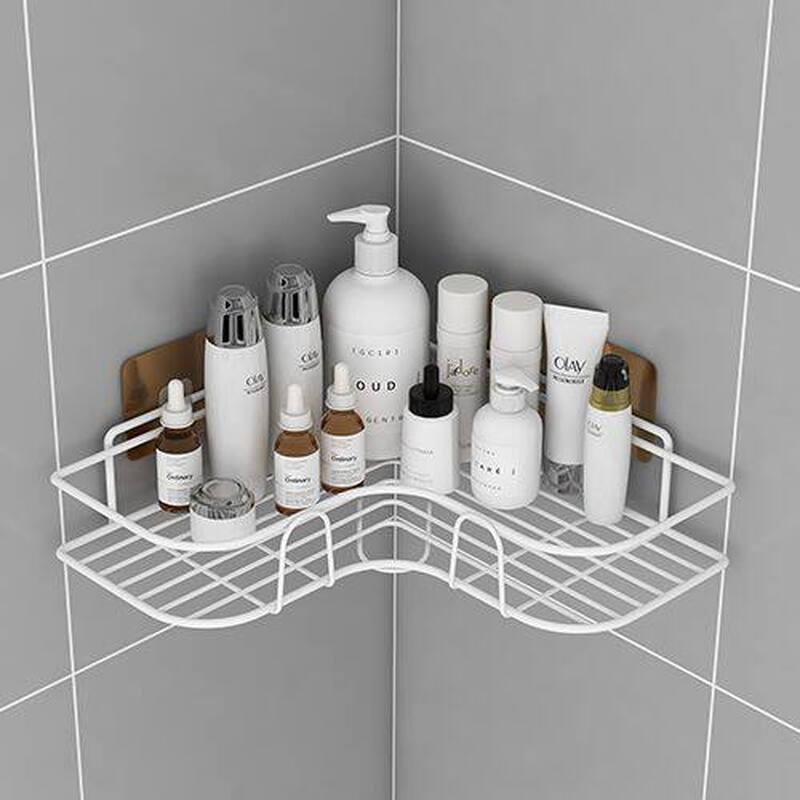 Qianyu No-Drill Iron Bathroom & Cosmetic Shelf