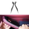 2x ABS Carbon Fiber Inner Door Pull Handle Trim Protect Cover For BMW 5 G30 G38