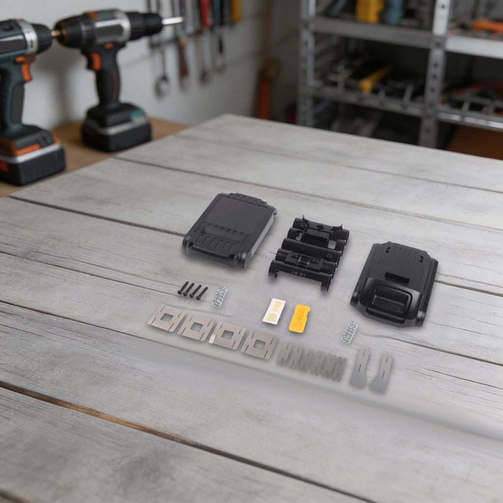 5Cells Battery Storage Box for DCB2003 Model Designed for Battery Pack Repair and Assembly with Plastic Material