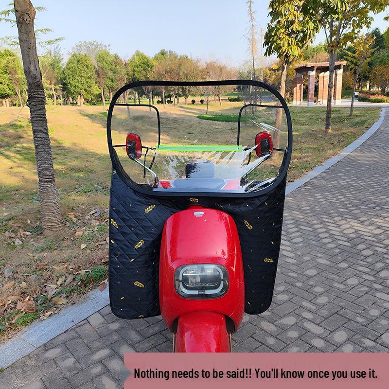 Transparent Rainproof High-Definition Windshield for Electric Cars, Bicycles, and Motorcycles