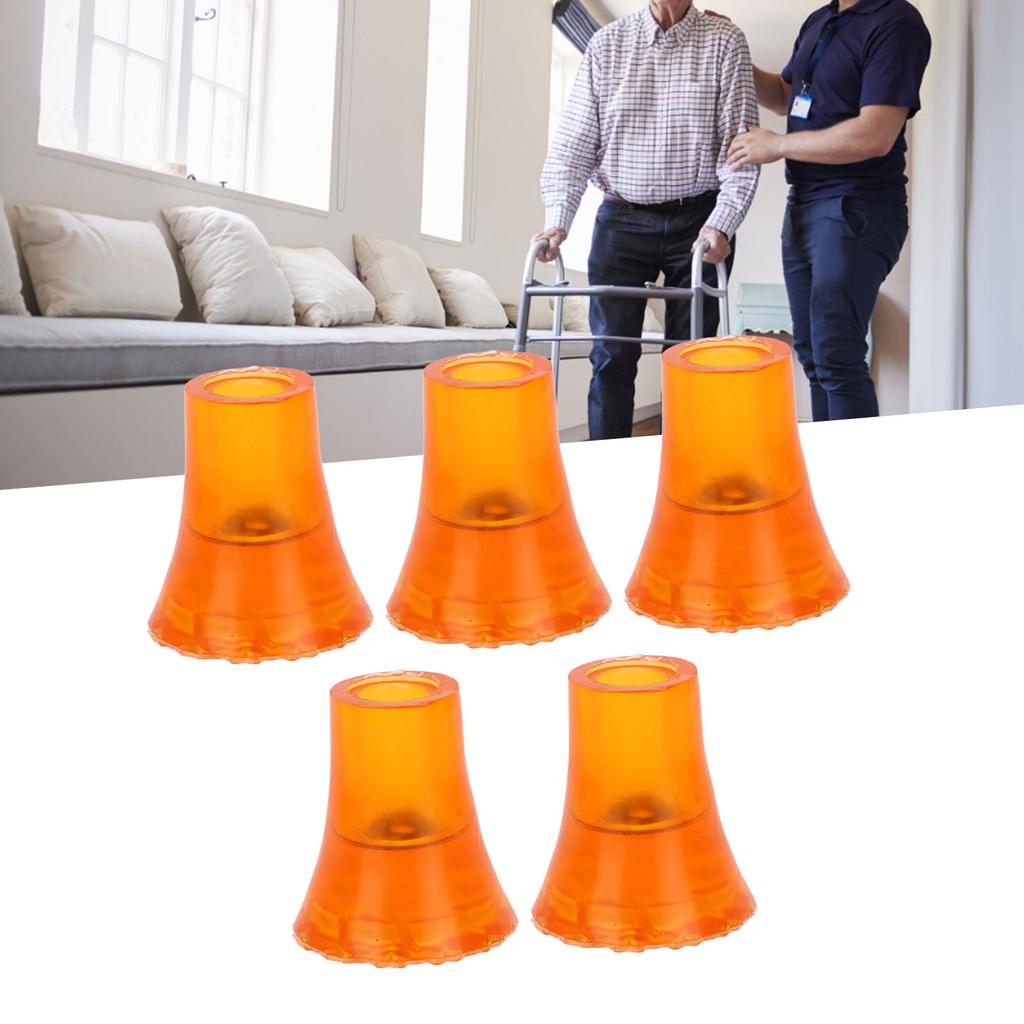 5 pièces Embouts de béquille 19 mm Antidérapants Caoutchouc Souple Épais Embouts de Rechange pour Canne de Marche