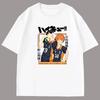 2025 Anime Haikyuu T Shirts Shoyo Hinata Printed T-shirt Summer Y2k Short Sleeve Bottom Shirt Yu Nishinoya 100% Cotton T-shirts