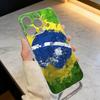 B-Brazil Brazilian Flag  Phone Case For iPhone 17 16 15 14 13 12 11 Mini Pro Max Plus Transparent Cover