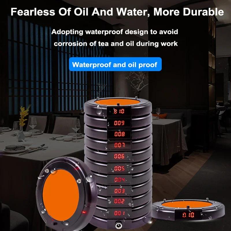 

Ресторан Пейджери Бездротова система виклику 10 вібраторів Підставка для гілок Зумер Біпер Приймачі У черзі на каву Їжа Вантажівка Бар Готель EU