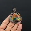 Tree Of Life Multi Copper Turquoise Pendant Gemstone Jewelry, 999 Copper Wire Wrapped Handmade Pendant, Latest Design Jewelry
