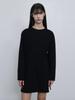 NORMOR Layered Long Shirt Black