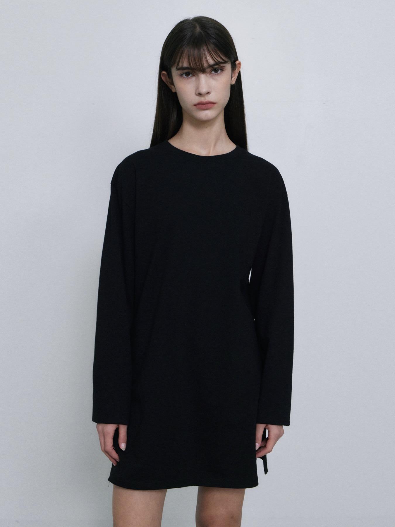 Nomer Layered Long Shirt Black S
