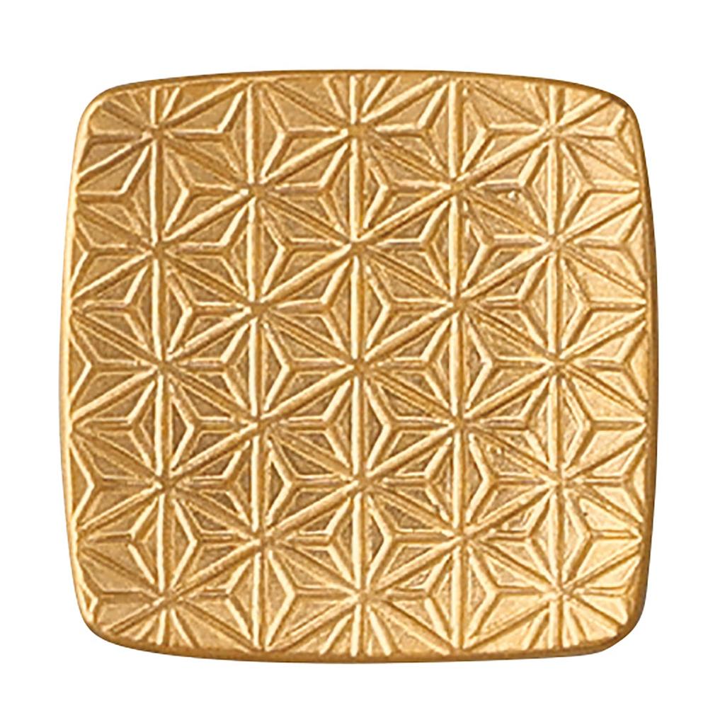 yamakaXODA POTTERY Auspicious Zipangu Chopstick Rest Gold and Auspicious Mino Set, Silver, Charm, Ware, YMK170-403