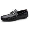 Bean Bean Stylish Men's Retro Genuine Leather Driving Loafers - Soft Sole Casual Shoes