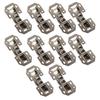 10Pcs Durable 3 Inch Hinge No Drilling Easy Install Bridge Hinge Bridge Type Door Hinge Home Repair