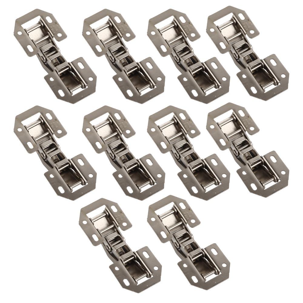 10Pcs Durable 3 Inch Hinge No Drilling Easy Install Bridge Hinge Bridge Type Door Hinge Home Repair