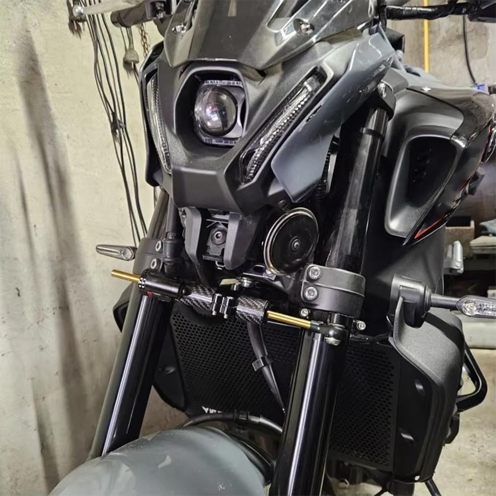 Motorcycle Steering Damper Mount Bracket Stabilizer Support For YAMAHA MT 09 MT09 SP 2021 - 2024 Speed Wobble Safety Accessories