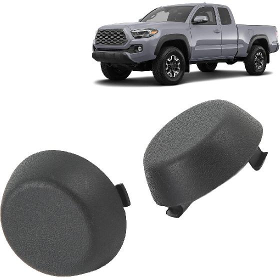 Rear Bumper Dome Bolt Cover 2PCS Rear Bumper Dome PT228 34000 BK ABS Black Replacement for Tacoma 2005‑2015